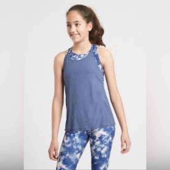 Athleta Girl Team Layer Tank Aura Tie Dye Size Large - Picture 8 of 8